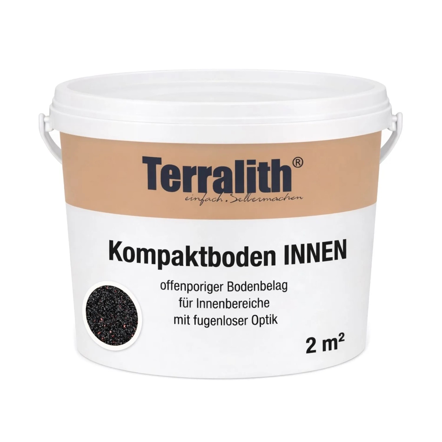 Terralith Kompaktboden Mix Nero 102 für 2 m²