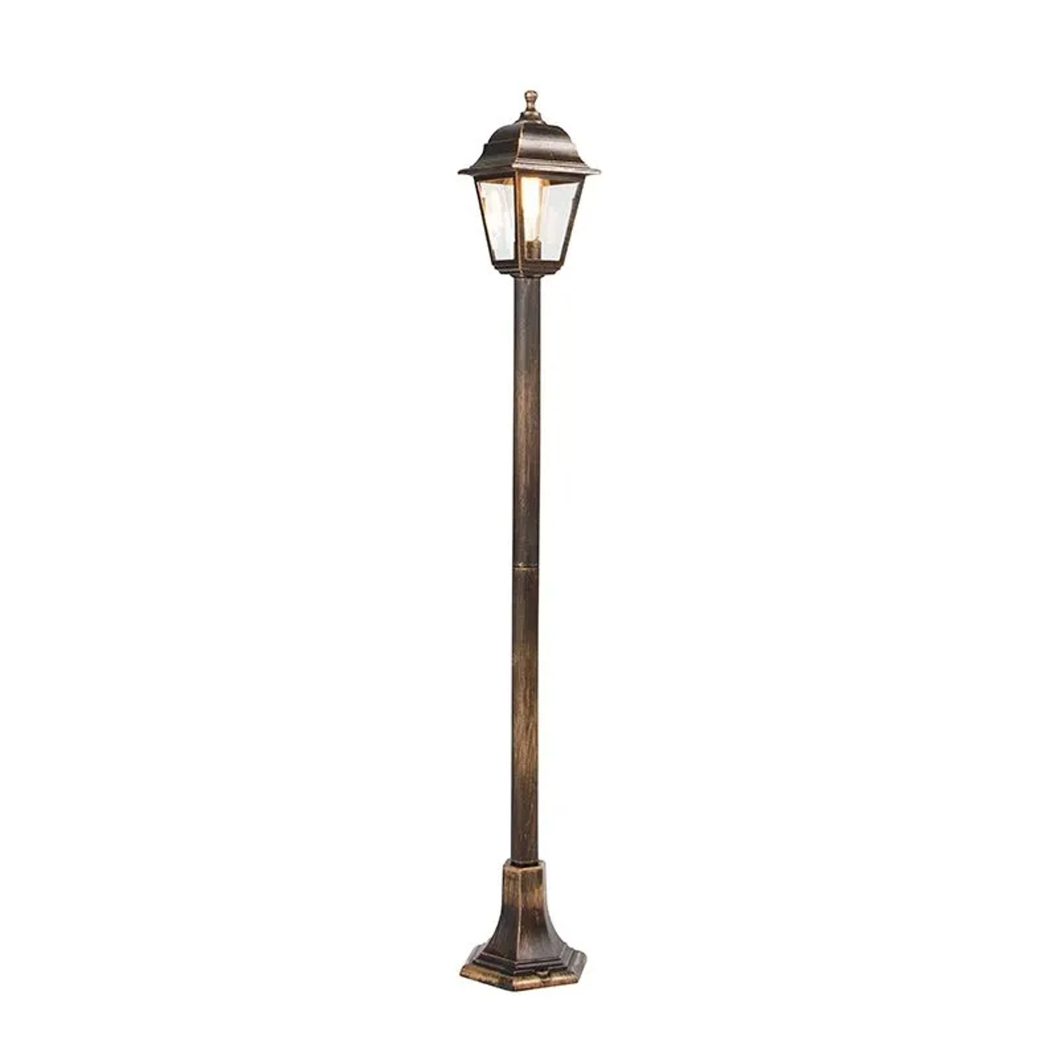 QAZQA Klassische Laterne Antikgold 122 cm IP44 Hauptstadt