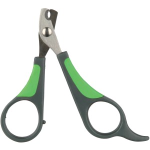 Trixie Krallenschere, 8 cm, grau-grün, für die Kleintierpflege.