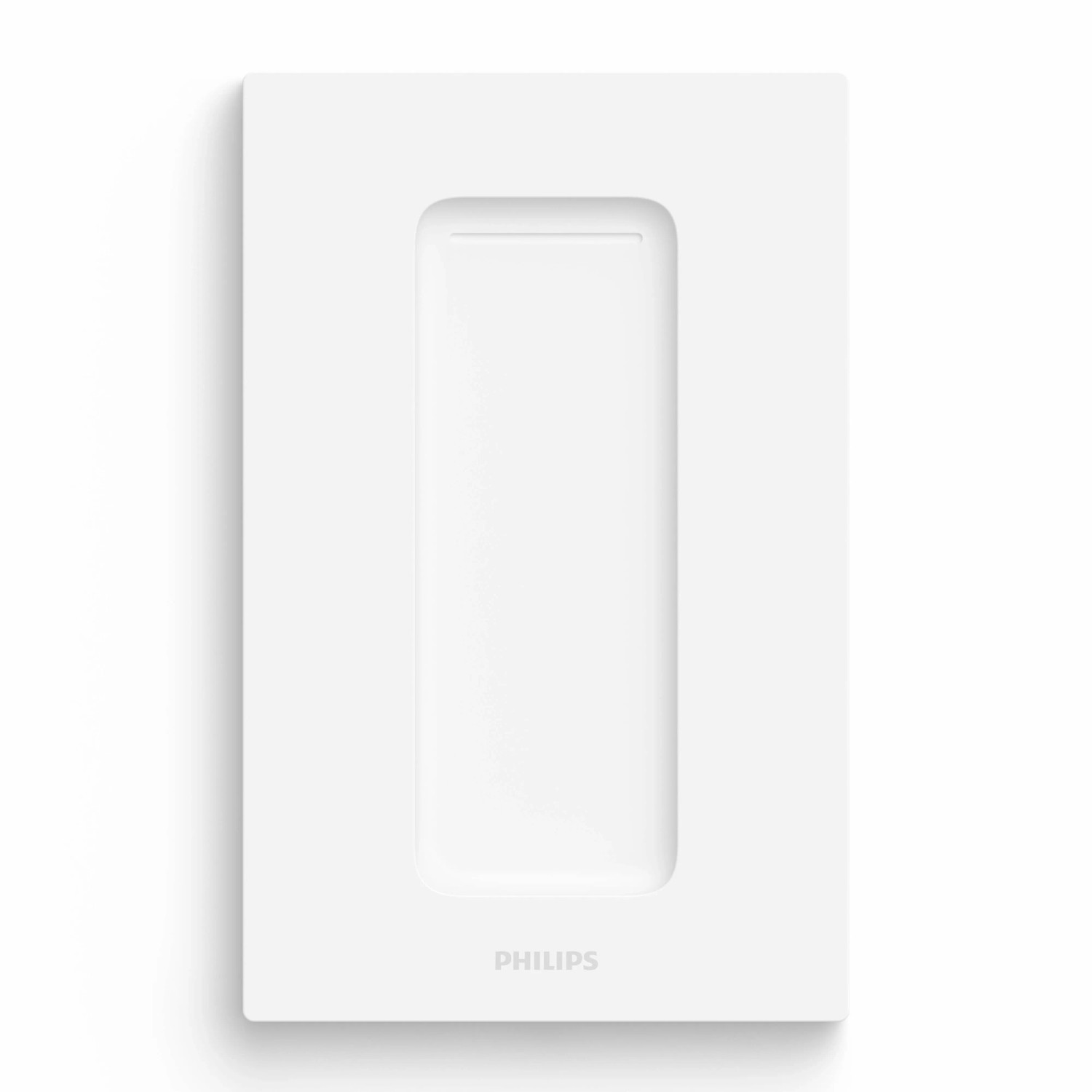 Weißer Philips Hue Dimmschalter V2 für Smart Home Beleuchtung.