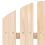 Detailansicht: Holz-Rückenlehne des vidaXL Adirondack Gartenstuhls aus Tannenholz.