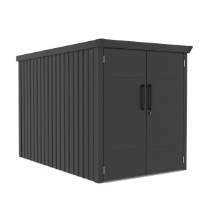 Westmann Metall-Fahrradgarage Velos 1 inkl. Boden 133 x 222 x 151 cm Schwarz