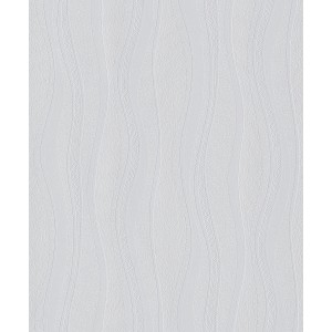 Detailansicht der weißen, überstreichbaren Strukturvlies Premium 500 Tapete mit Wellenmuster.