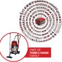 Einhell Akku-Nass-Trockensauger TE-VC 36/30 Li-Solo mit Power X-Change Akku Familie.