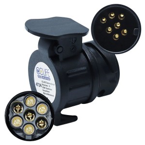 CCLIFE Anhänger Adapter 13 auf 7 Polig für PKW Anhänger 12V