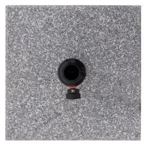 Doppler Granitsockel myZone Rollbar, ca. 40 kg, grau. Schirmständer mit Rollen.