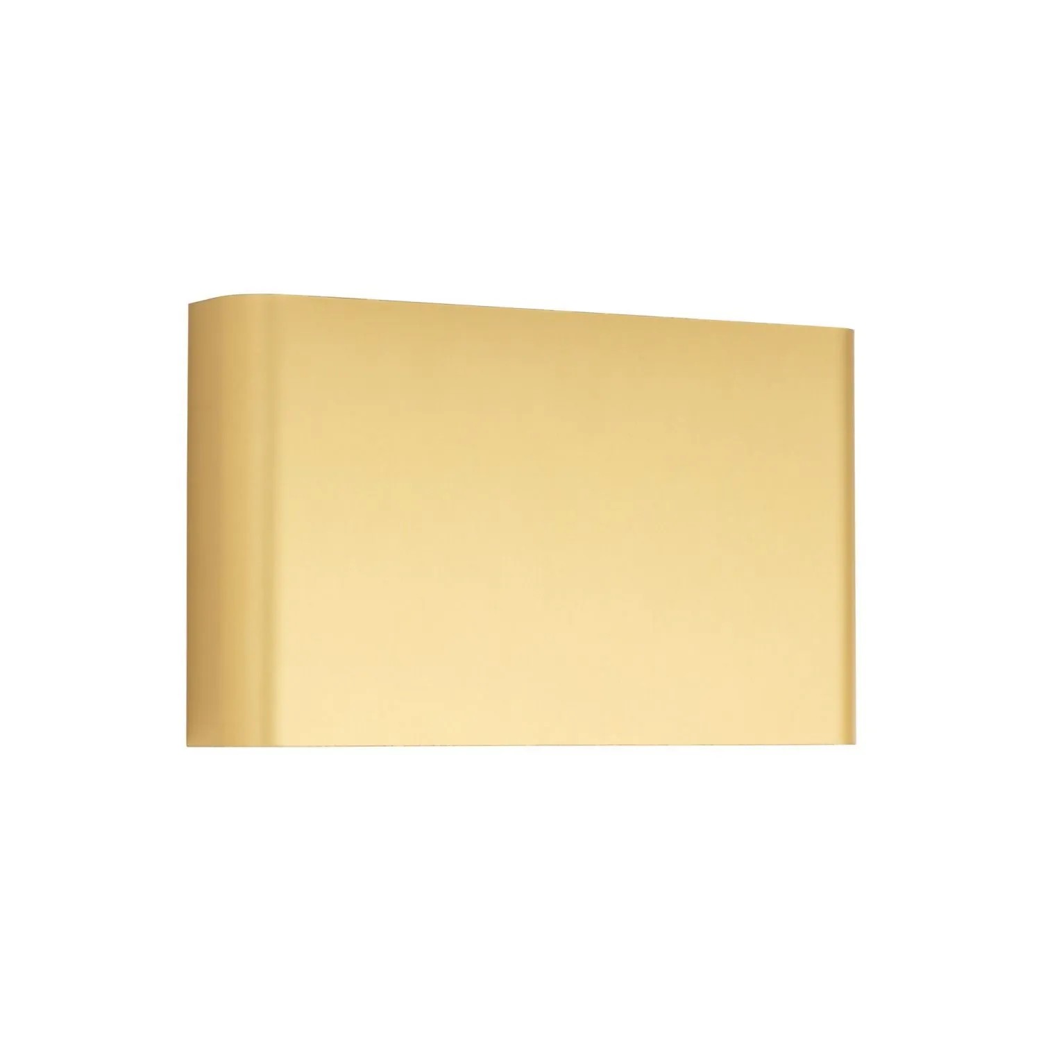 Licht-Erlebnisse Wandleuchte Innen Up Down 25 cm Breit In Gold 2x G9 2-Flammig Eckig