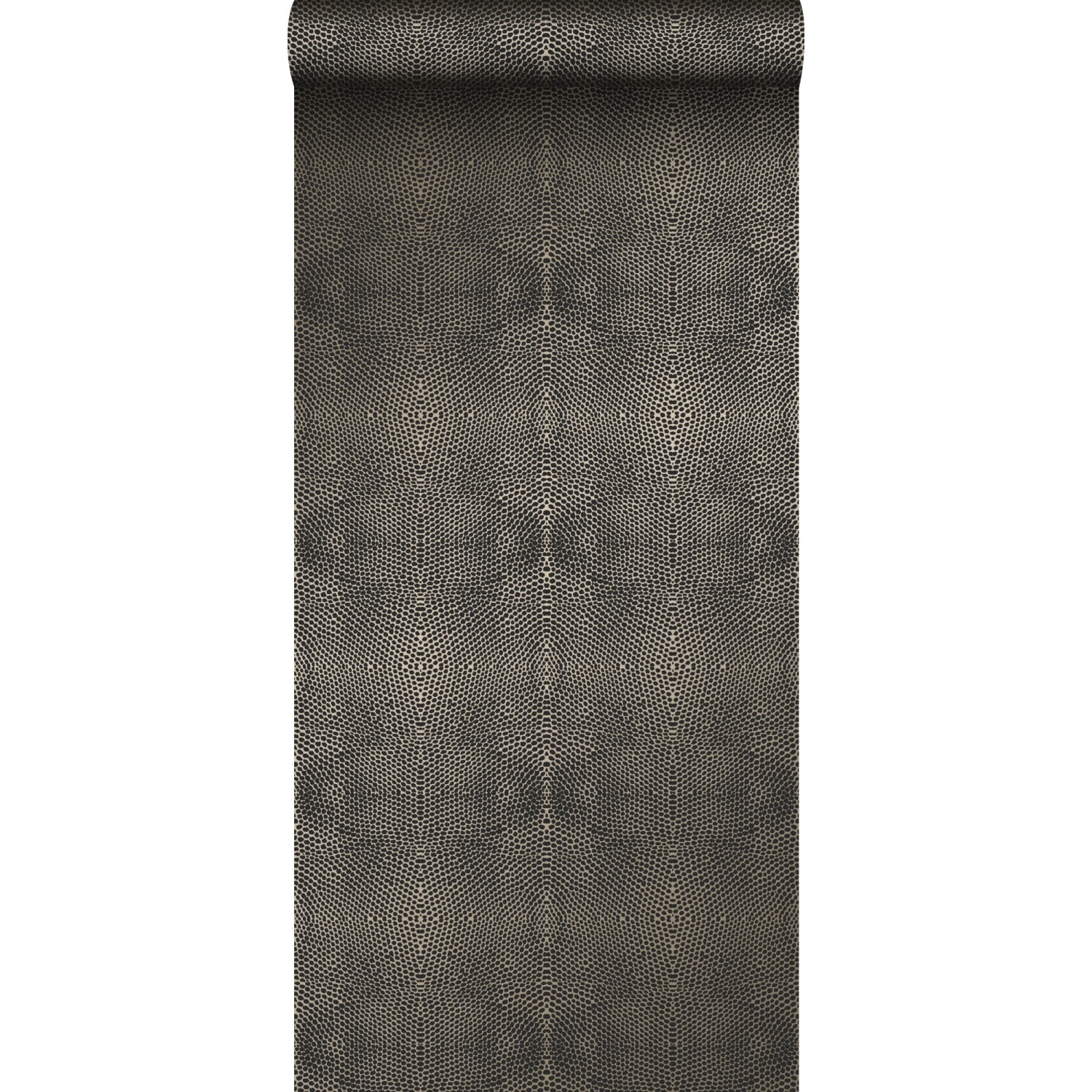 Origin Wallcoverings Tapete Tierhautmuster Schwarz und Bronze 53 cm x 10.05 günstig online kaufen