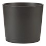 Scheurich Übertopf 883, Ø 13 cm, anthrazitfarbener Keramik-Blumentopf für Innen.