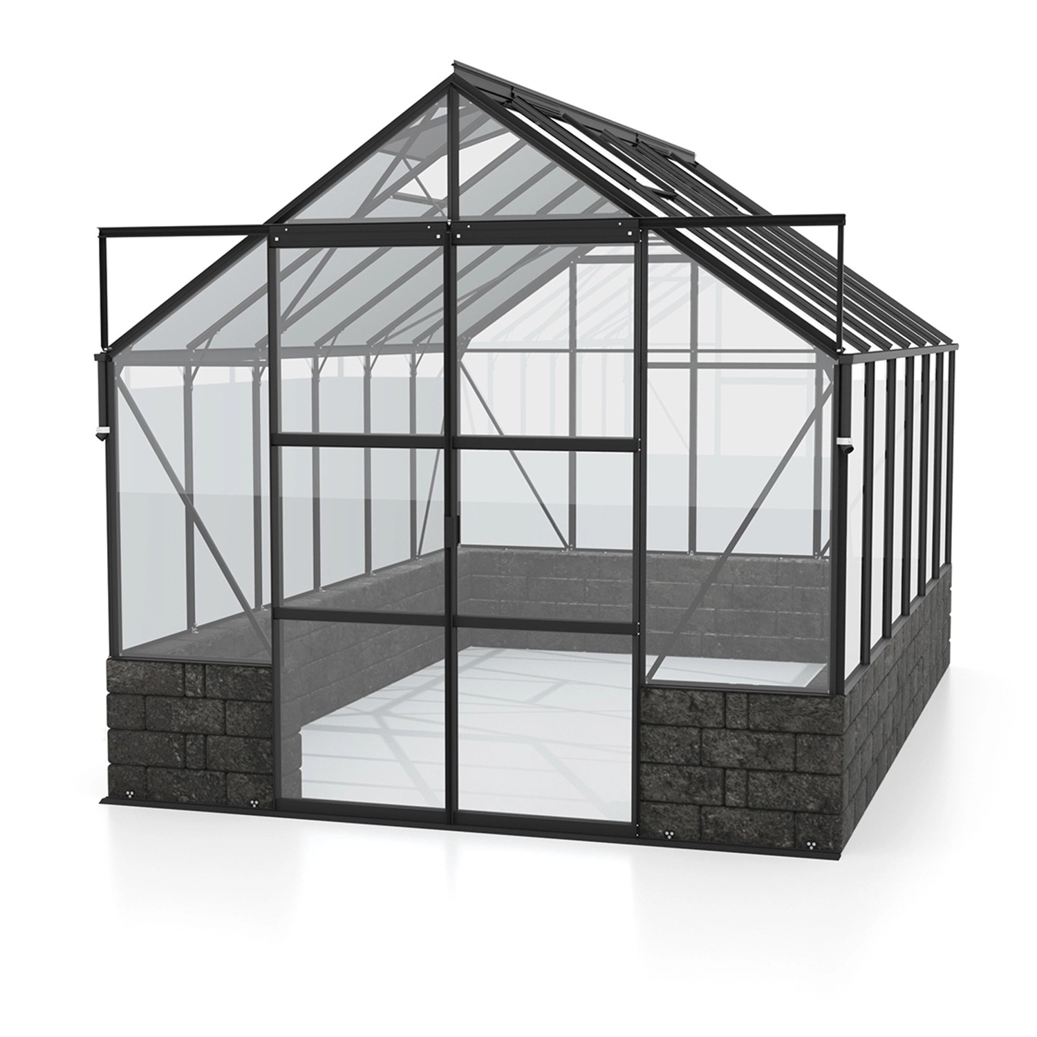 Thumbnail - Vitavia Gewächshaus Cassandra 9900 Schwarz 9,9 m²
