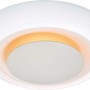 Weiße LED-Deckenleuchte Ferrilo, 50 cm Durchmesser, mit Farbwechsel-LEDs in der Mitte.