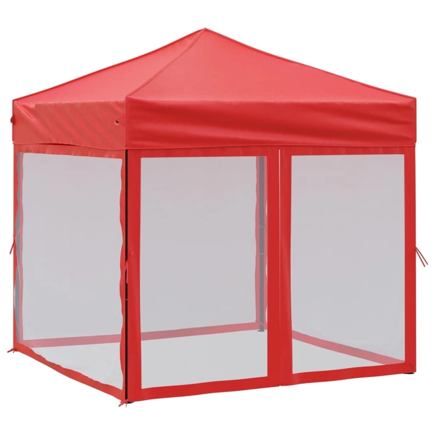 vidaXL Partyzelt Faltbar mit Seitenwänden Rot 2x2 m günstig online kaufen