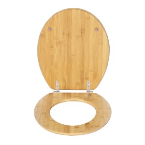 Wenko WC-Sitz Bambus, Schichtholz, mit Absenkautomatik.