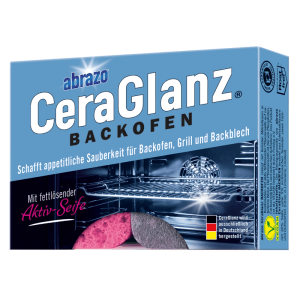 Abrazo CeraGlanz Backofen Schwämme, 2 Stück. Reinigungshelfer für Backofen, Grill und Bleche.