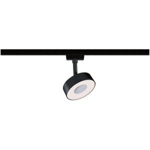 Schwarzer Paulmann Urail LED Schienenspot Circle mit White Switch Funktion.