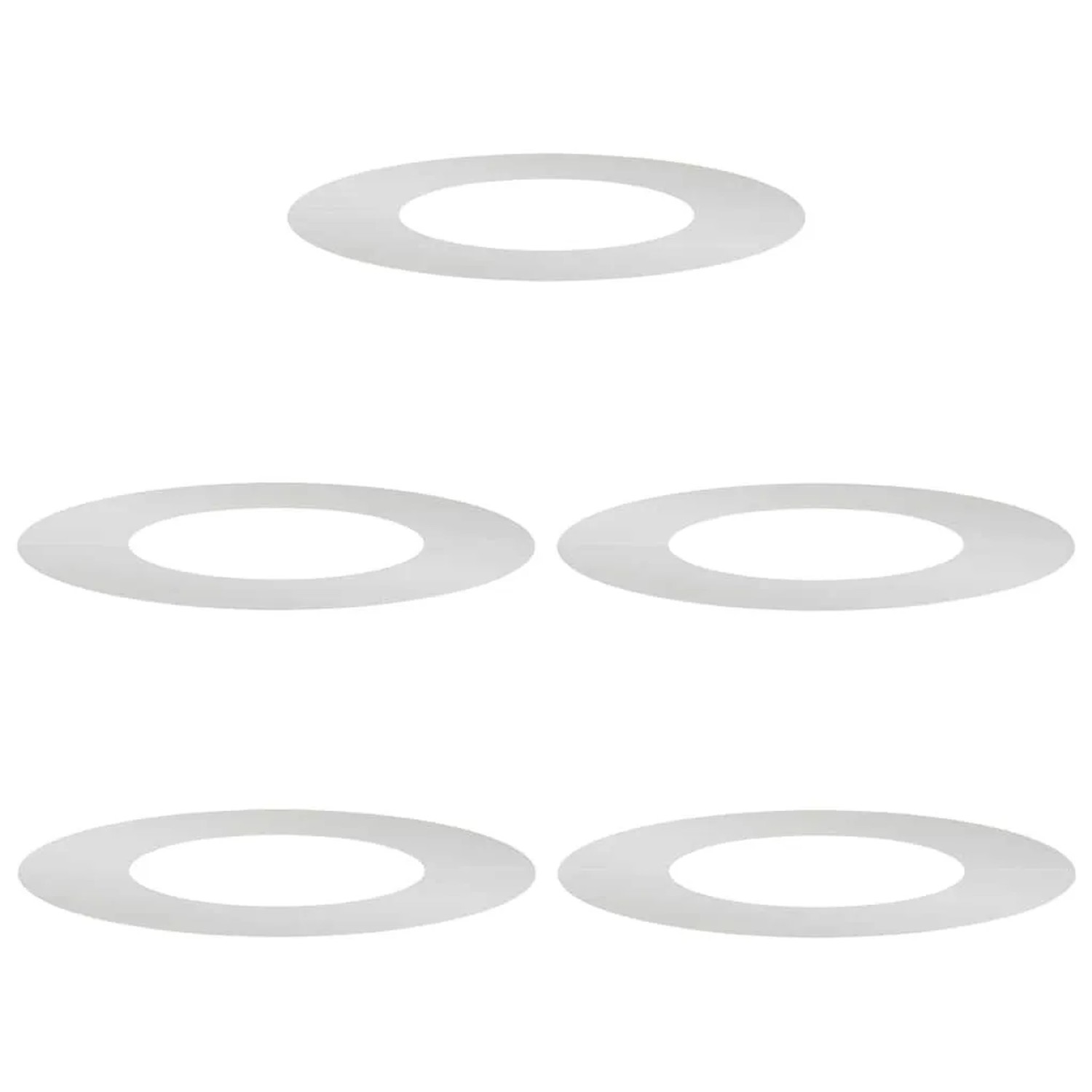 vidaXL Geeignet für Flache Baumringe 5 Stk Silber Ø40/70 cm 873687