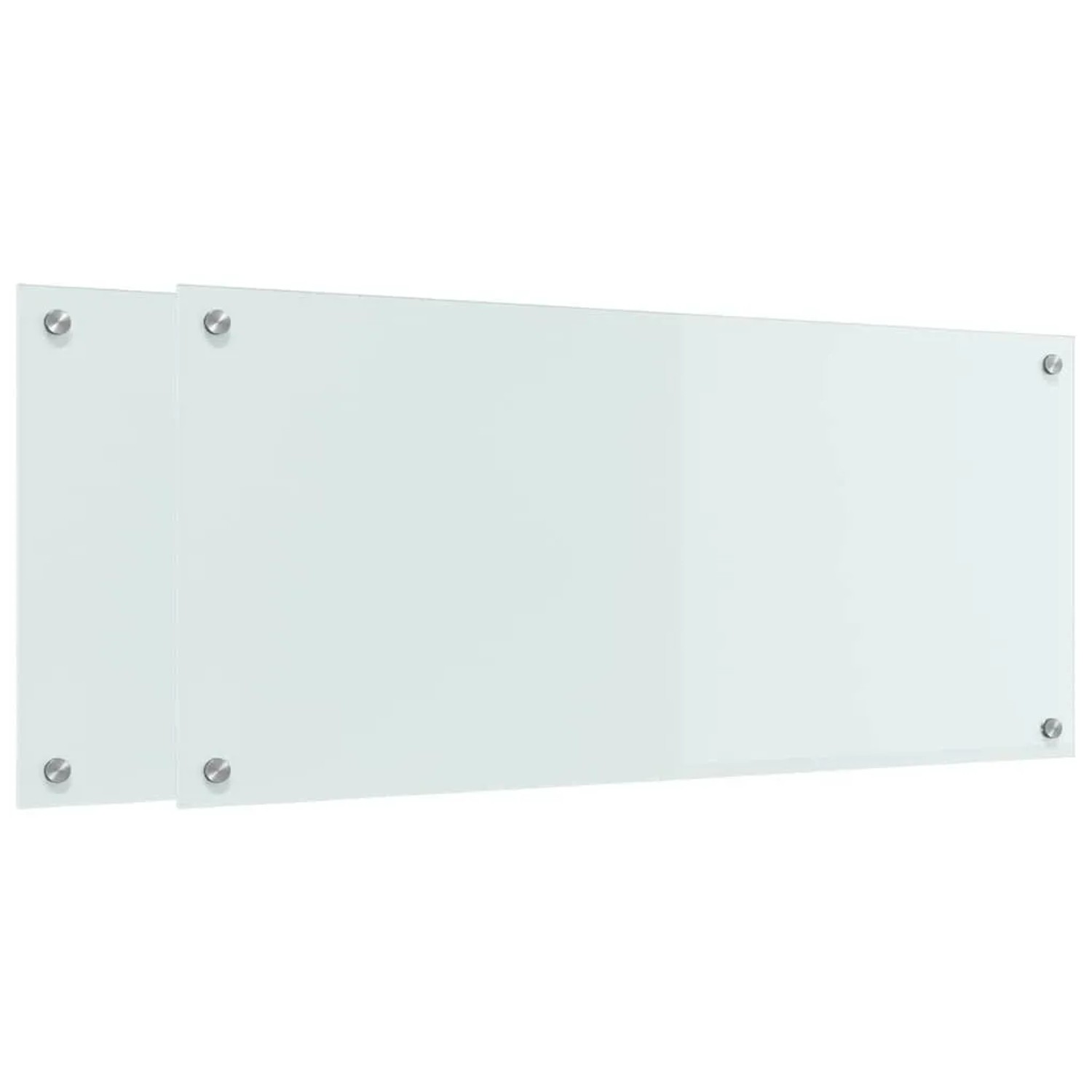 Thumbnail - vidaXL Küchenrückwand 2 pcs Weiß 90 x 40 cm Gehärtetes Glas 3415524