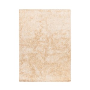MeGusta Shaggy Teppich, creme, 170x240 cm. Hochflor Teppich aus Polyester für Wohnräume.