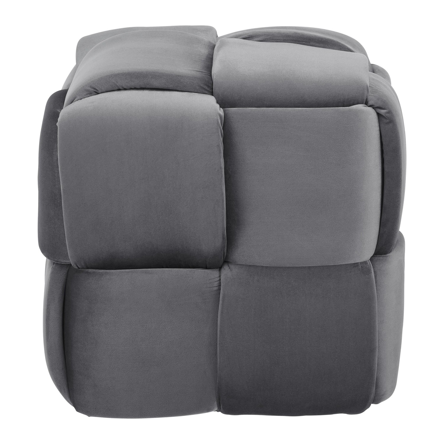 Bessagi Home Hocker Ella Grau Samt
