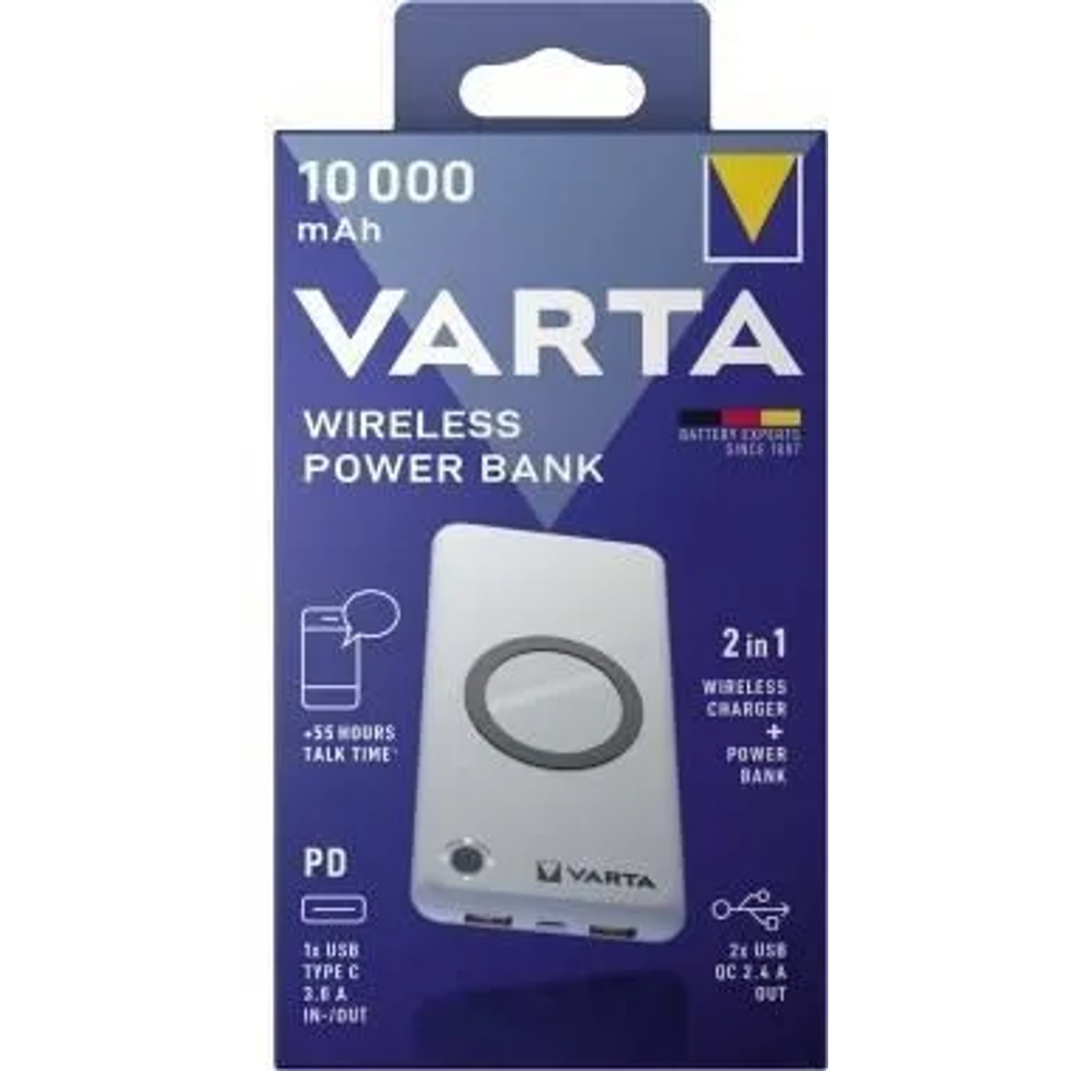 Varta Akku Powerbank 3 7V 10 000Mah Wireless