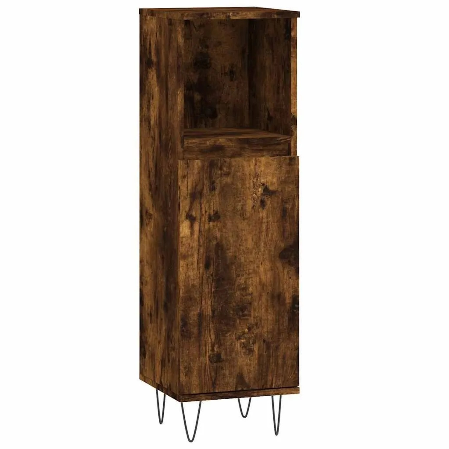 vidaXL Badschrank Räuchereiche 30x30x100 cm Holzwerkstoff 831561 günstig online kaufen