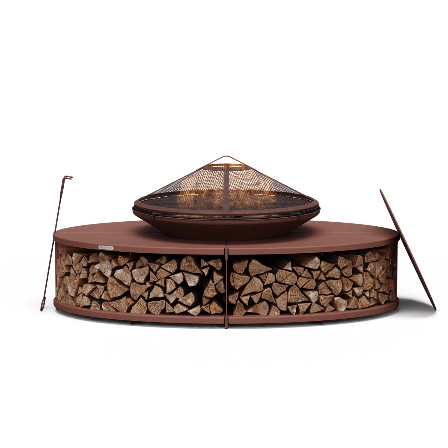 Blumfeldt Firebowl Ebeko 3-in-1 Grillfunktion als Tisch Nutzbar Grillrost + günstig online kaufen