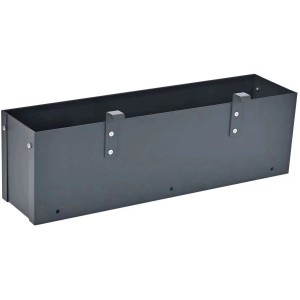 Westmann Blumenkasten Planum, anthrazit, 50x12x16 cm, Metall, mit Haken zur Befestigung.