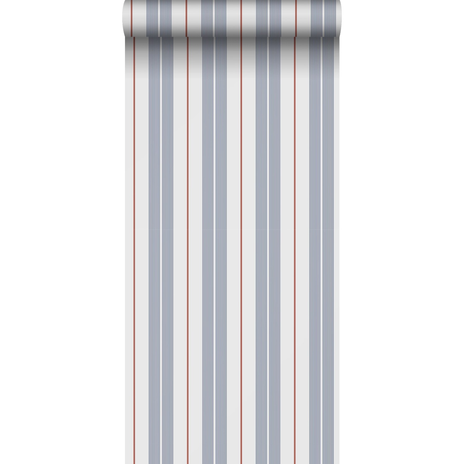 Sanders & Sanders Tapete Streifen Blau Rot und Weiß 53 cm x 10.05 m günstig online kaufen