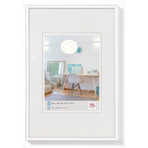 Weißer Kunststoff Bilderrahmen 60x84 cm von walther design, New Lifestyle Serie. Dekoartikel für Wohnaccessoires.