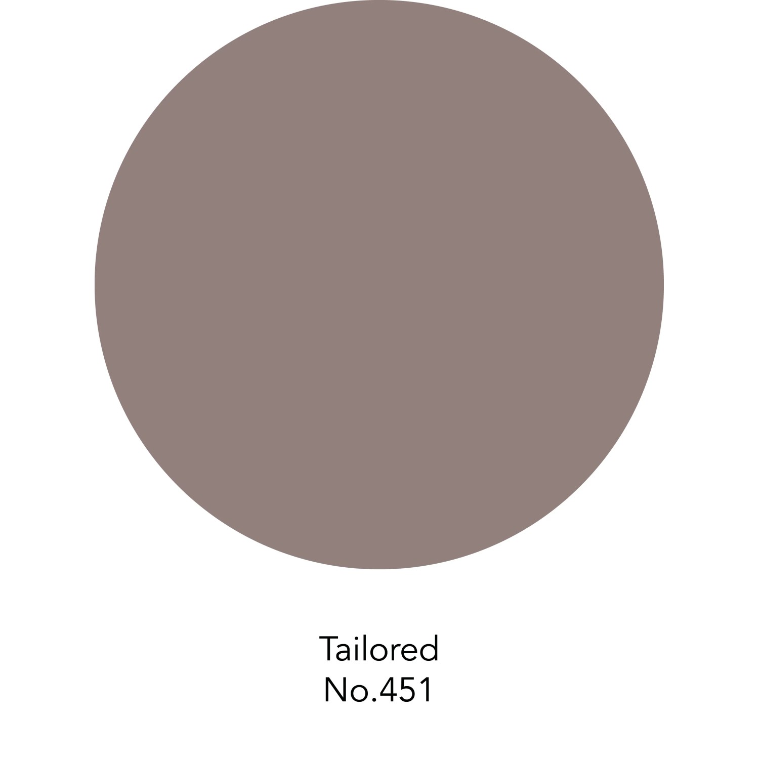 Farbmuster der ELLE DECORATION Wandfarbe Tailored No. 451, matte, gedeckte Farbe.