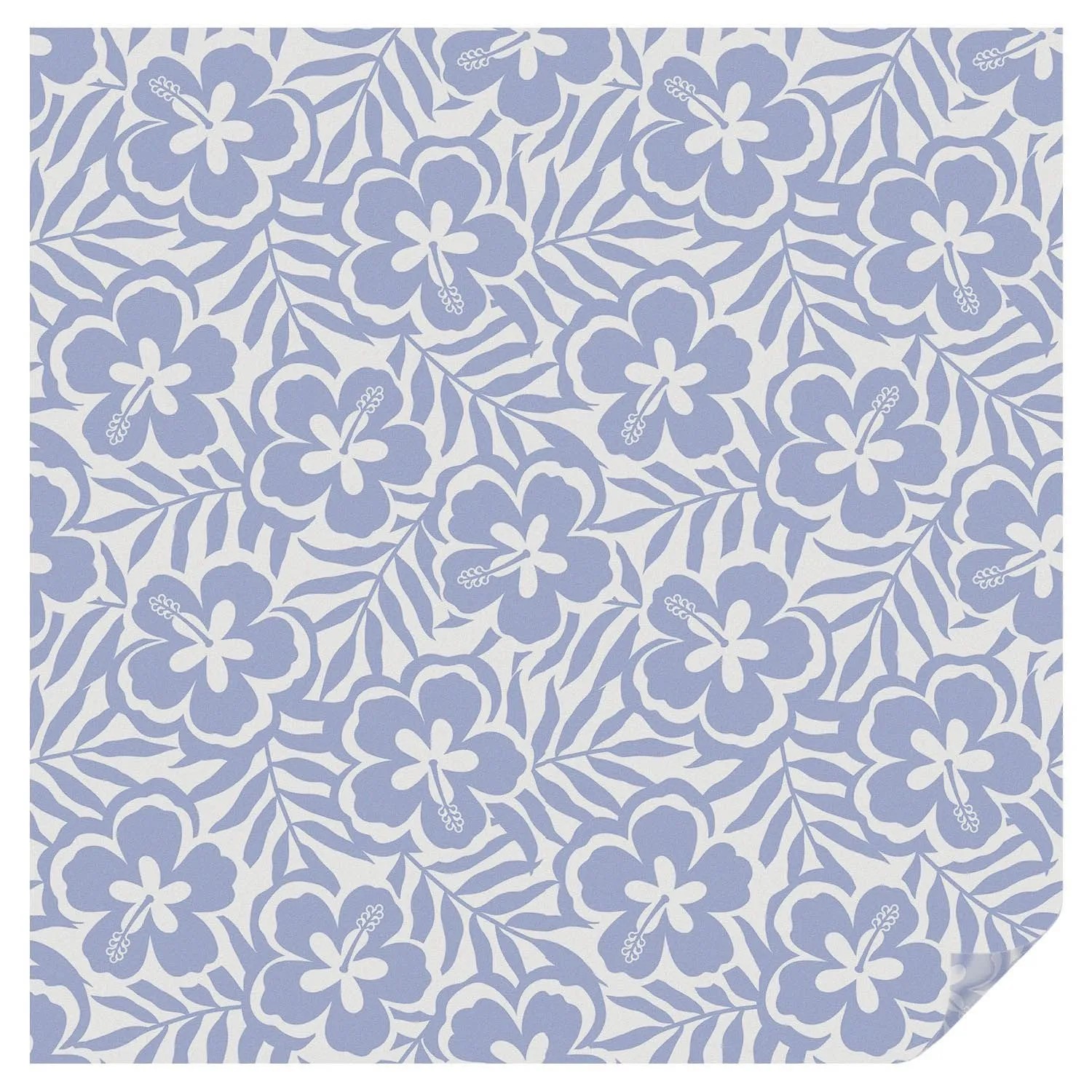 Tulup Fensterfolie Hibiskusblüten Fensterfolie Sichtschutz 100x100 cm Blau günstig online kaufen