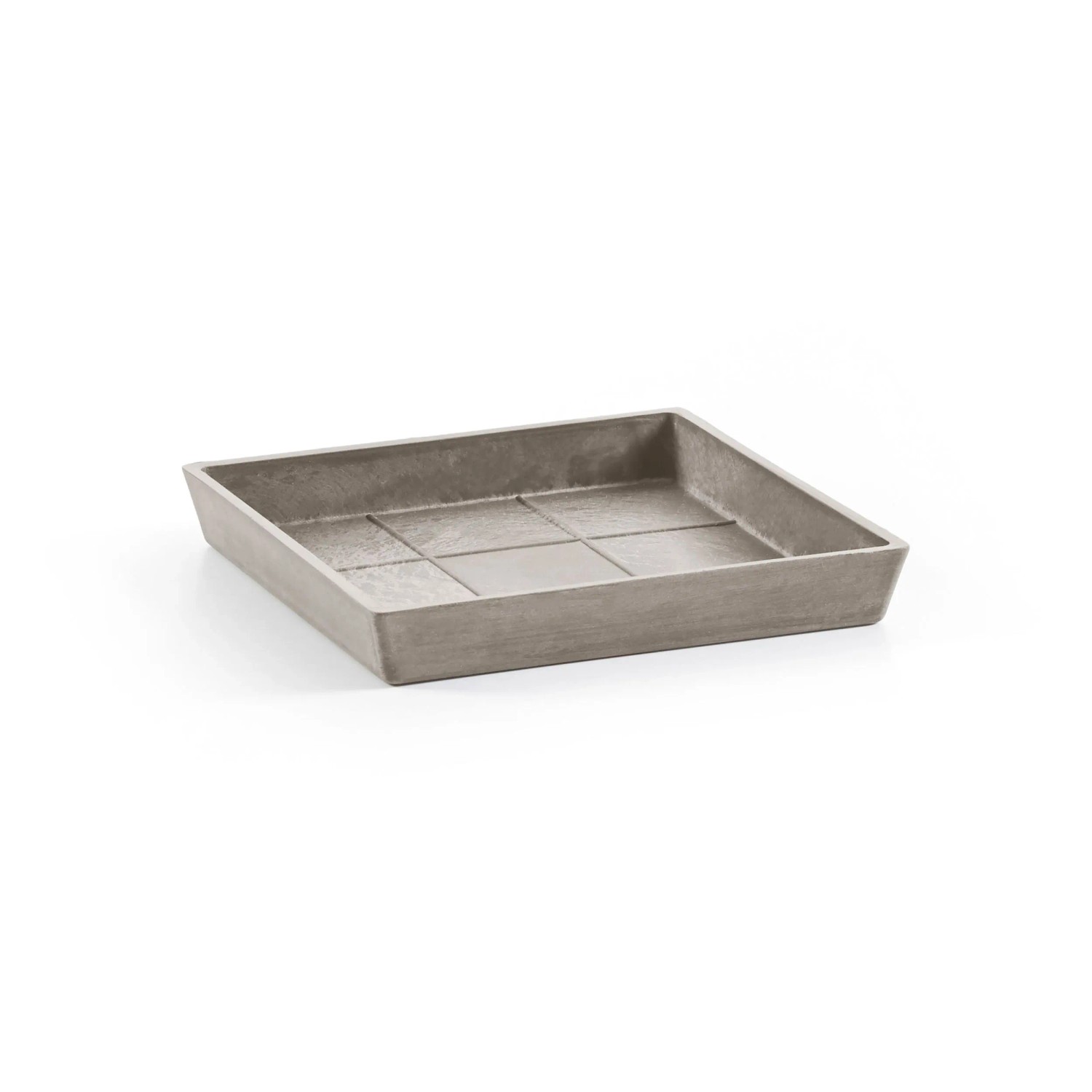 Ecopots Untersetzer Rotterdam Eckig Braungrau 29,6 cm x 3 cm