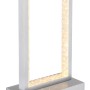 Moderne LED-Tischleuchte Samega aus Aluminium mit Touchdimmer für den Innen- und Außenbereich.