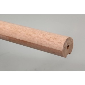 Handlauf Buche Massivholz Ø 52 mm - Länge 2.250 mm für den Innenbereich