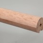 Massiver Buchenholz Handlauf, Ø 52 mm, Länge 2250 mm, für den Innenbereich.