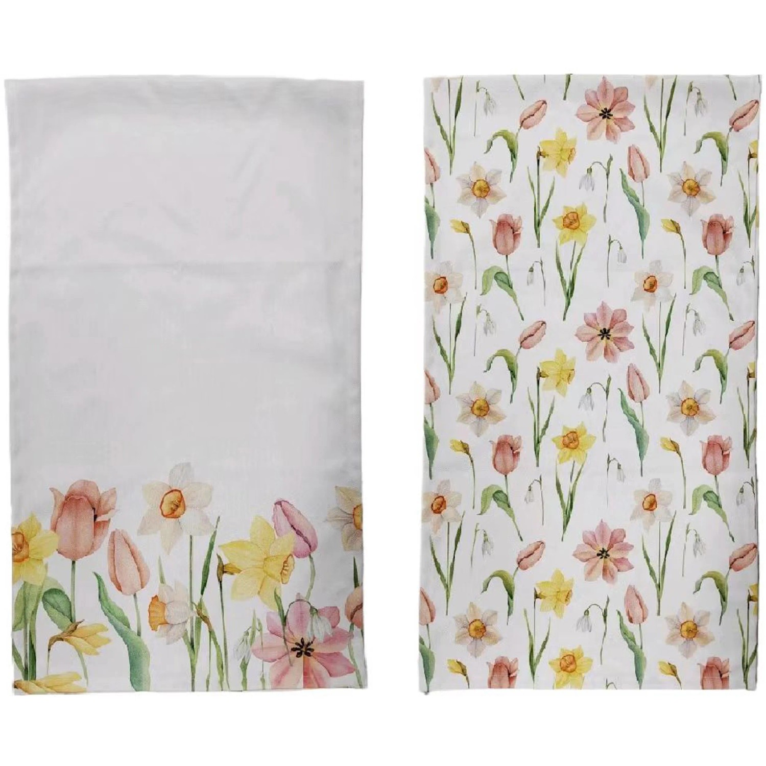 Boltze Tischläufer Tulip, beige mit Blumenmuster, 2-fach sortiert.