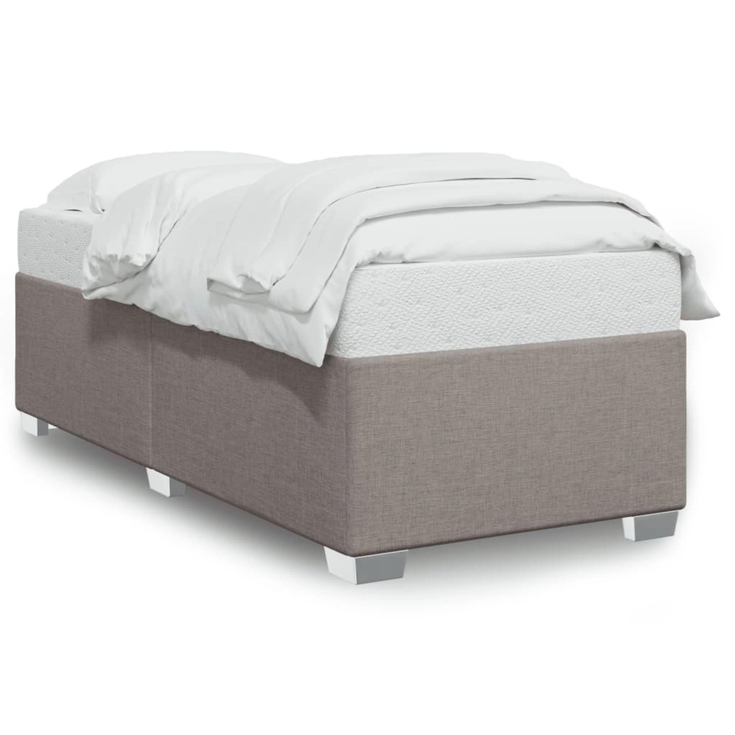 vidaXL Bettgestell Taupe 90x190 cm Stoff Modell 62101086 günstig online kaufen