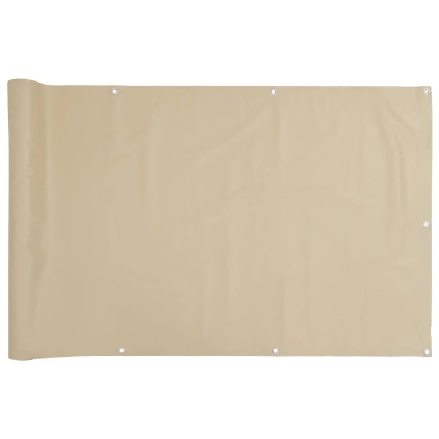 vidaXL Balkon-Sichtschutz Beige 120x600 cm Oxford-Gewebe 134947