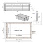 ALTANKA Holzpool Aqua 4,65x2,85 Höhe 1,24 m mit Einzubetonierendem Profil BAS7306OSPI_4