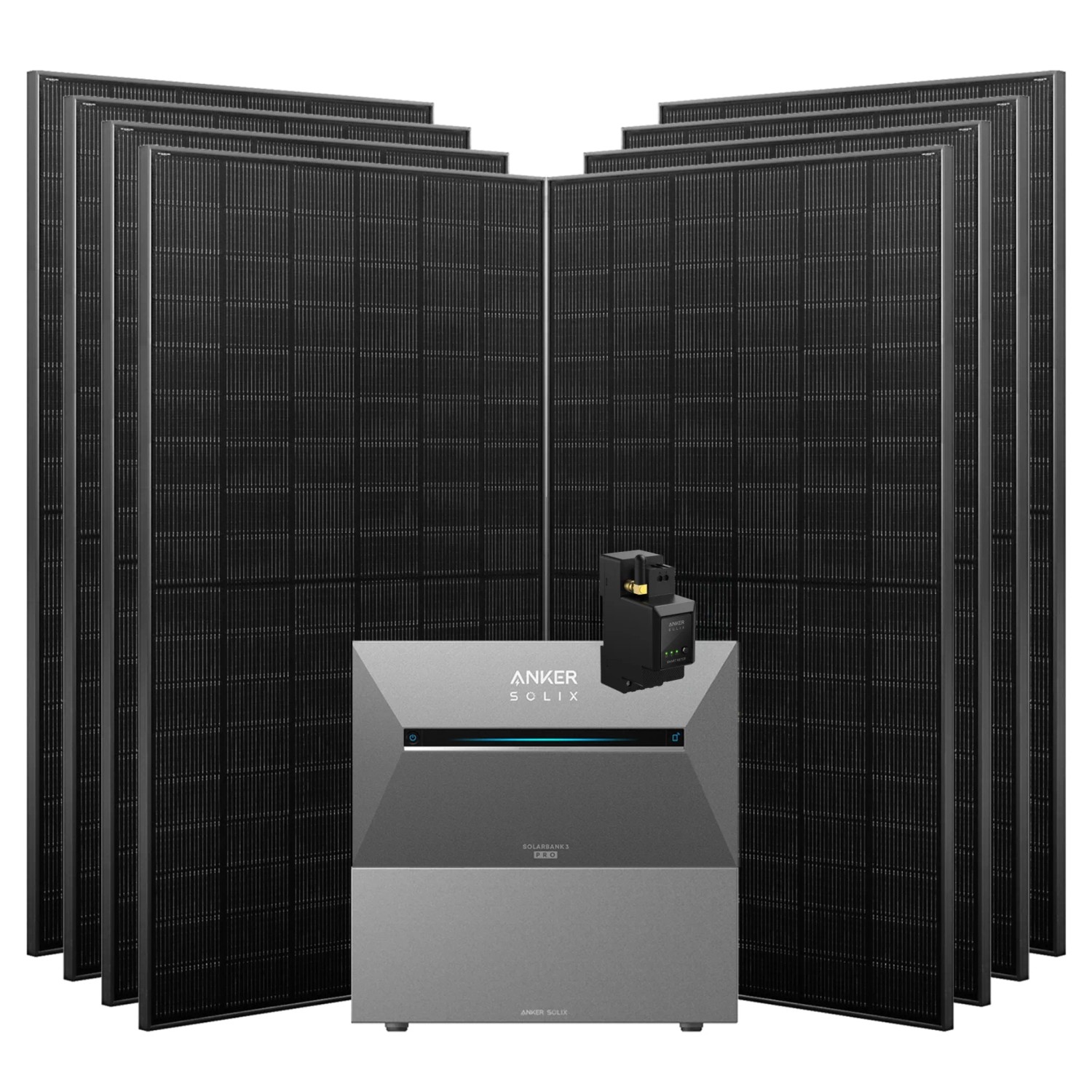 Anker SOLIX Solarbank 3 Pro 3.640 W Balkonkraftwerk mit Smart Meter, IP65 mit 1x BP2700 ohne Halterung