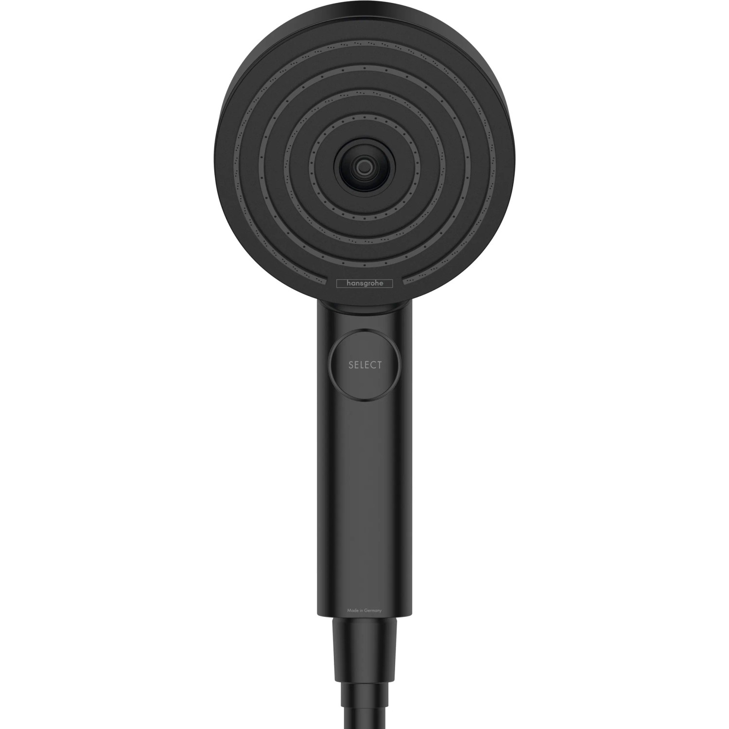 Hansgrohe Handbrause Pulsify Select S 105, 3 Strahlarten, Mattschwarz.