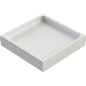 Ottofond Wannenträger Aruba 90x90 cm für Duschwanne, weiße Hartschaum-Konstruktion.