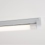 Graue LED-Unterbauleuchte, 120 cm, mit neutralweißem Licht für Werkstatt, Büro oder Keller.