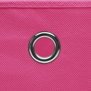 vidaXL Aufbewahrungsboxen 10 Stk Vliesstoff 28x28x28 cm Rosa 325205
