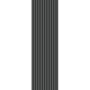 Anthrazit-graues Wandpaneel (2600x600x17mm) für Akustikverbesserung.