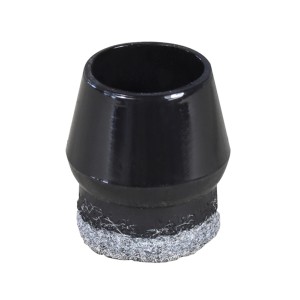 Schwarze Wagner Kappe EH 0655 für Stahlrohrmöbel, 1,2-1,5 cm Durchmesser, 4er-Set.