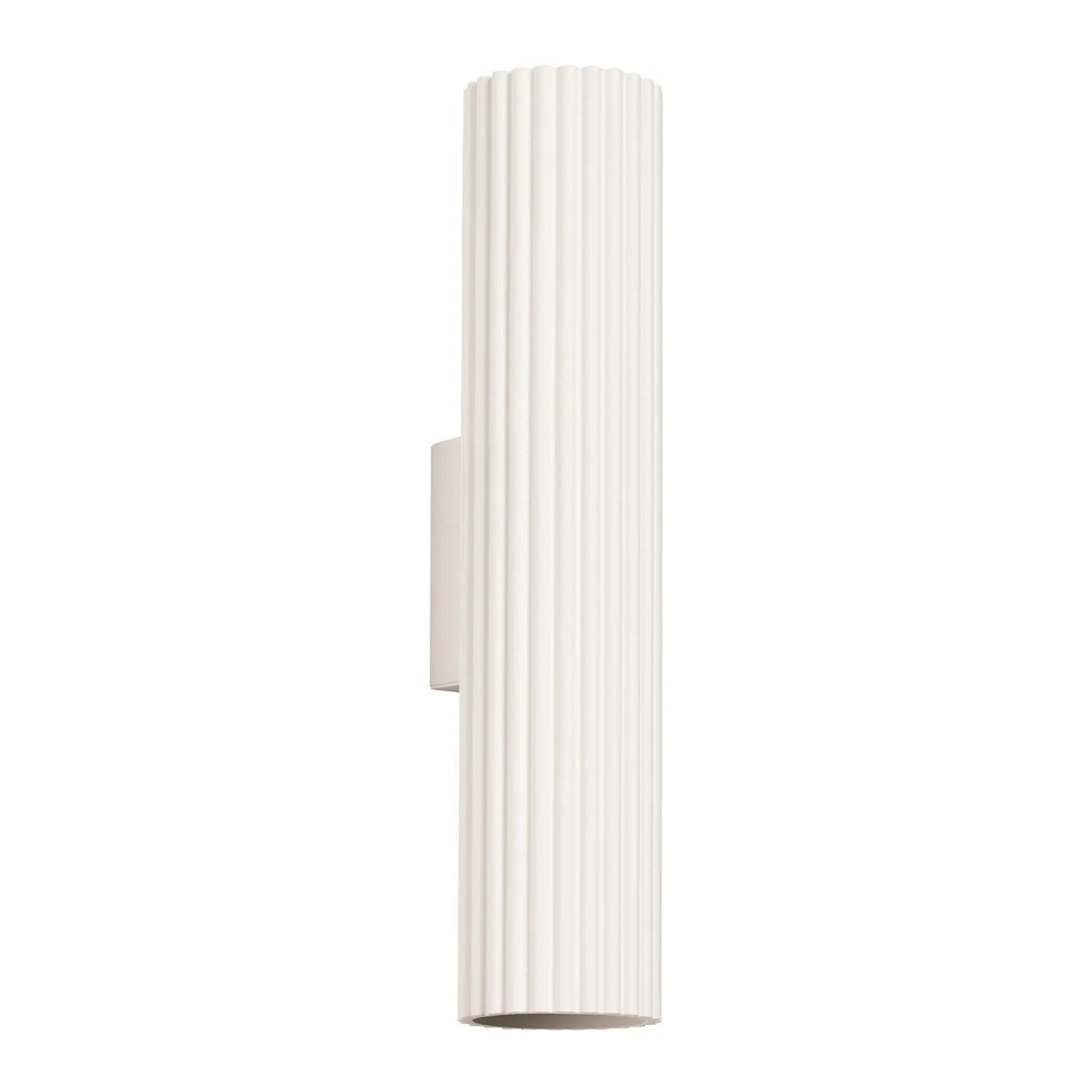 Licht-Erlebnisse Wandlampe Up Down 30 CM Creme GU10 2-Flammig Aluminium Länglich Modern