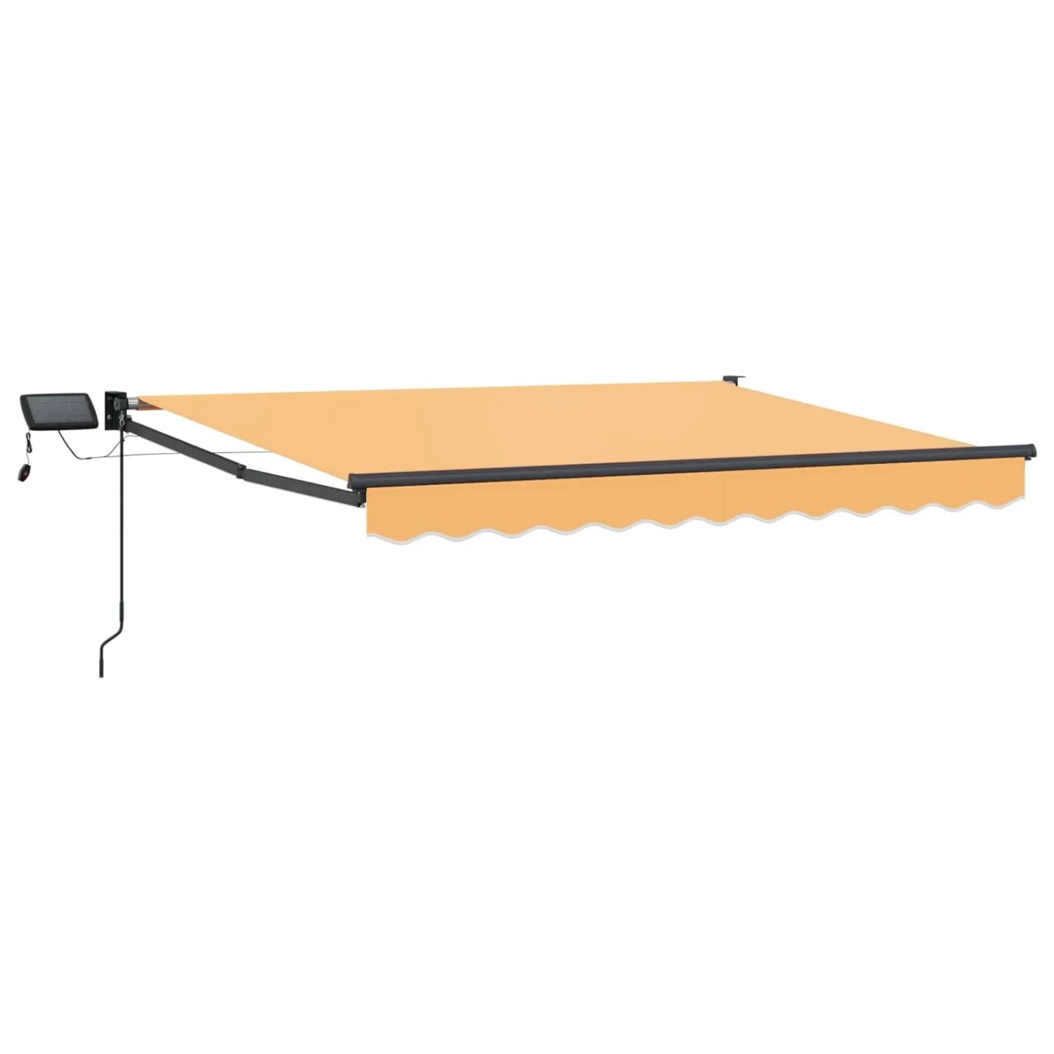 vidaXL Manuelle Gelenkarmmarkise mit LEDs Sand 3426361