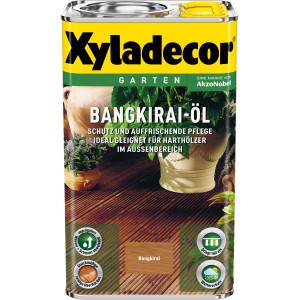 Xyladecor Bangkirai-Öl 2,5l für Harthölzer im Außenbereich. Holzöl für Schutz und Pflege von z.B. Gartenmöbeln.