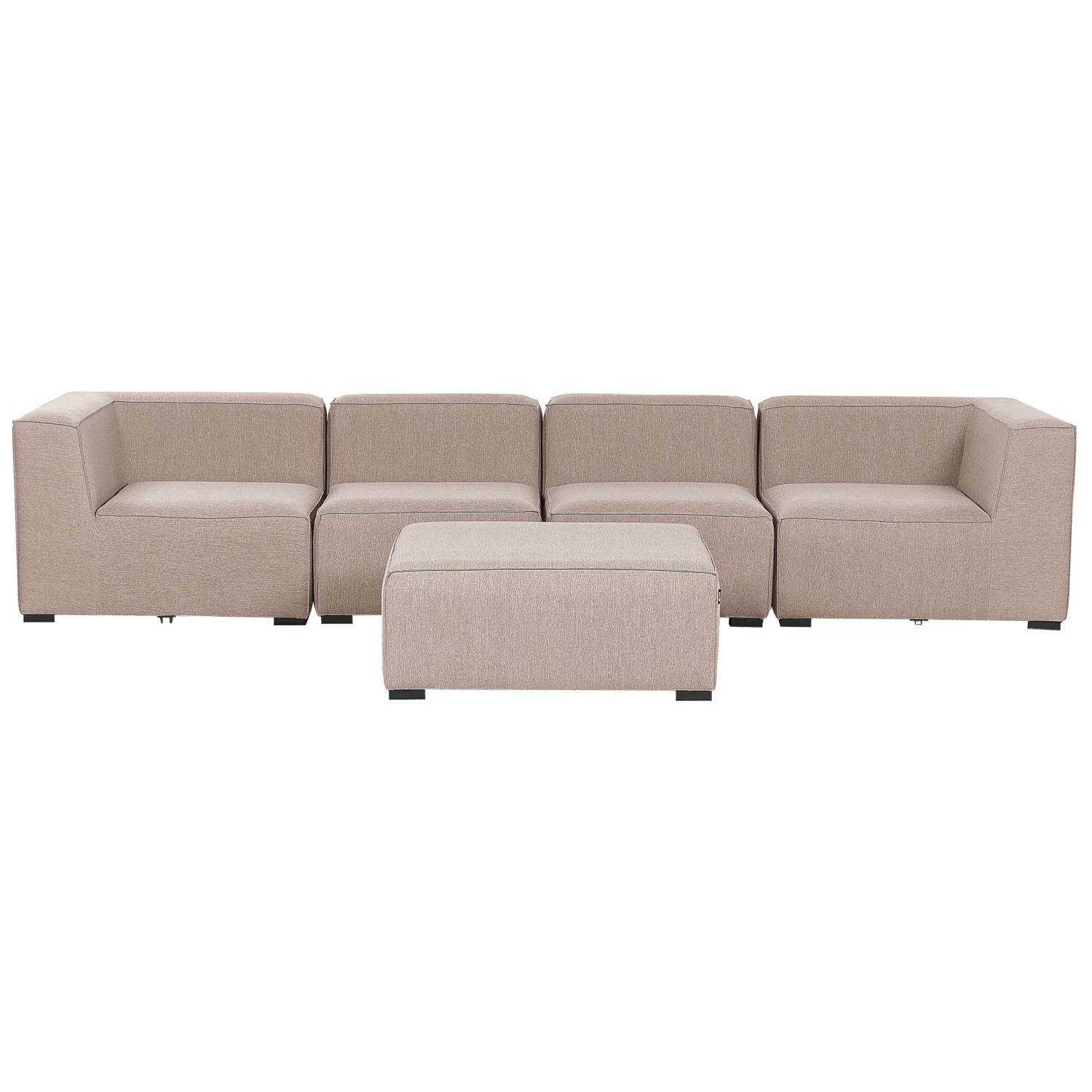 Beliani Lounge Set AREZZO Sandbeige